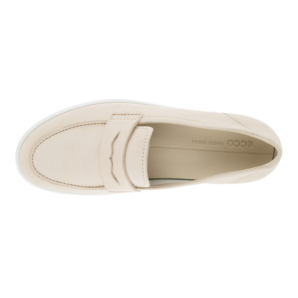 ECCO Womens Loafer Beige - Soft 7 - CKH-805213